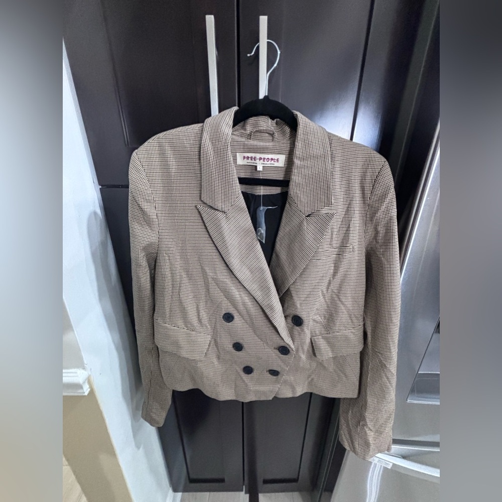 Free People Blazer Size L print color